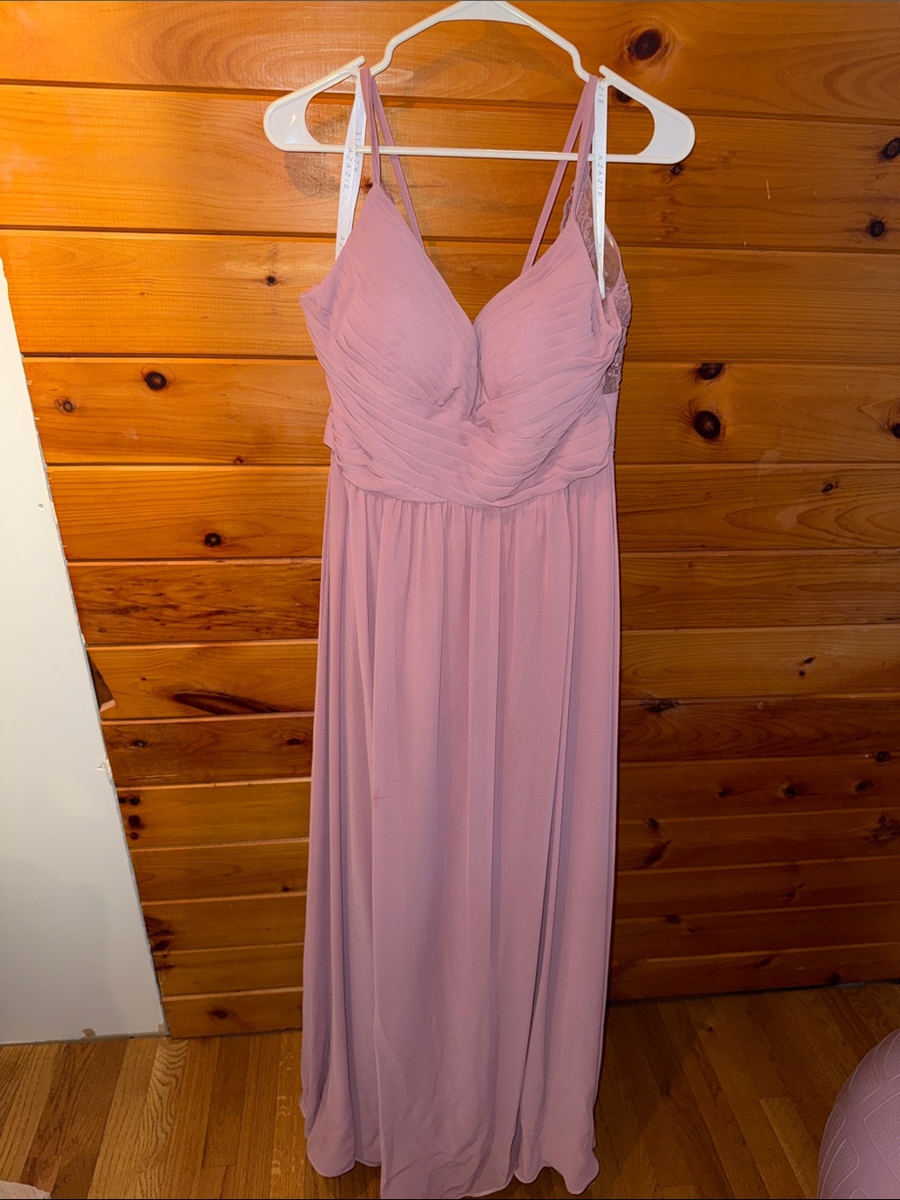Blush Pink Spaghetti-Strap Maxi Dress